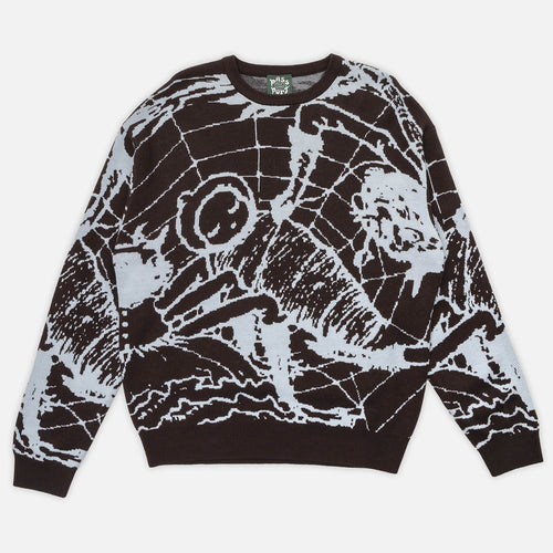 Pass Port Skateboards - May Gibbs Webbed Bed Knitted Sweater - Baby Blue
