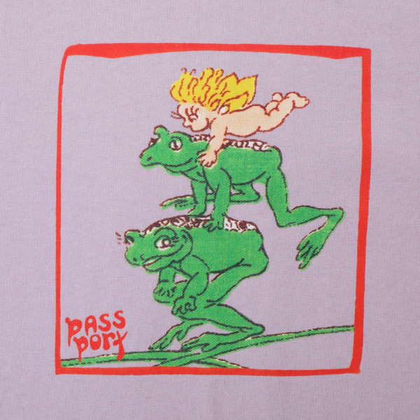 Pass Port Skateboards - May Gibbs Leap Frog T-Shirt - Lavender