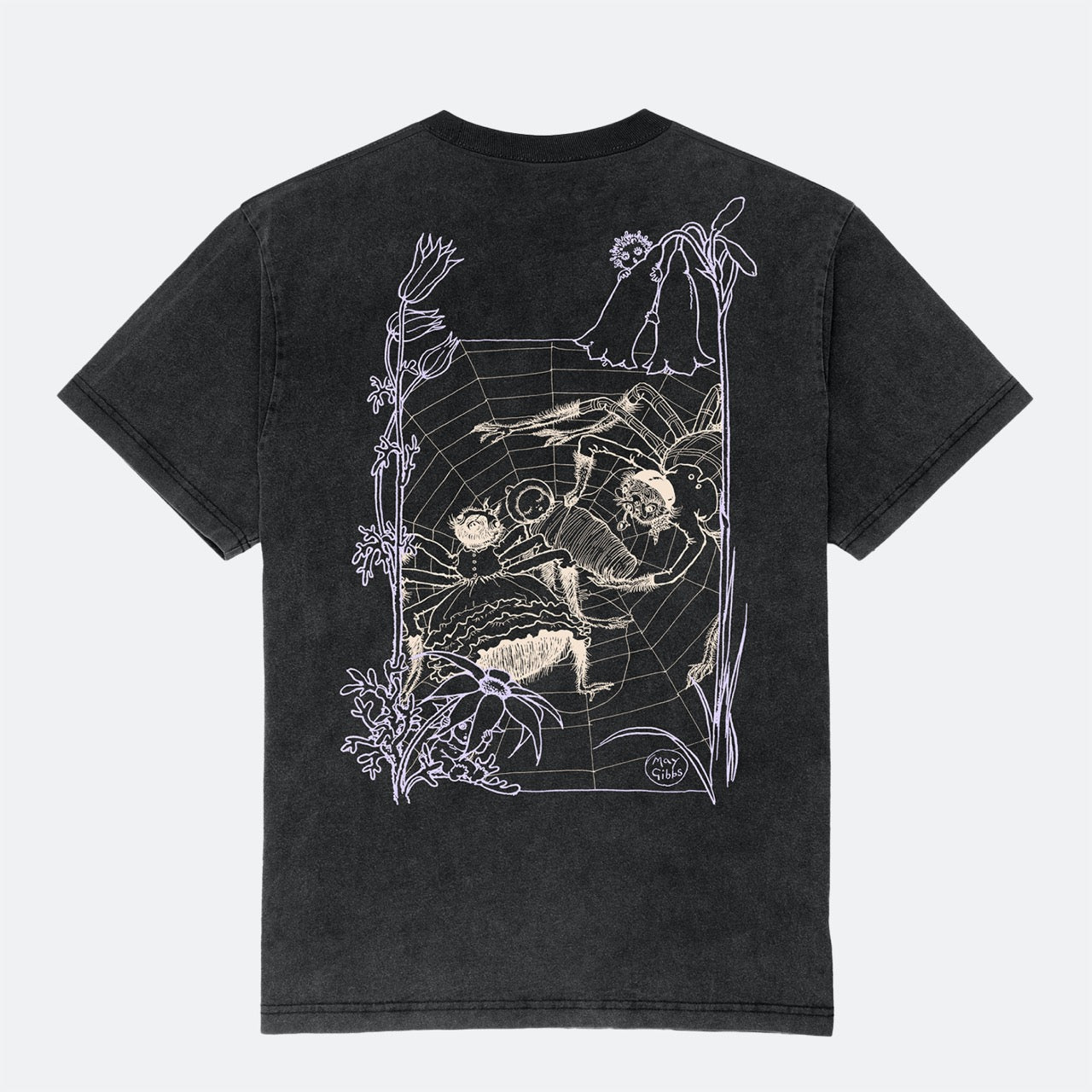 Pass Port Skateboards - May Gibbs Webbed Bed T-Shirt - Acid Black