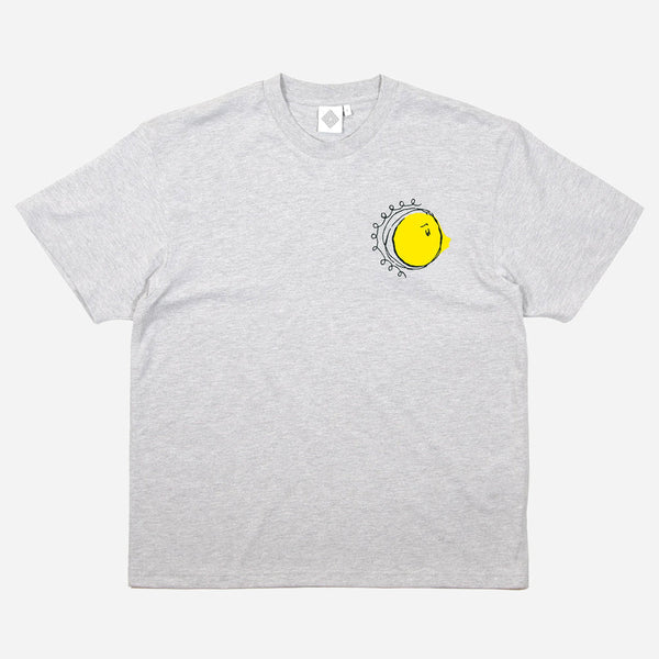 The National Skateboard Co. - MIDDAY T-SHIRT - ASH GREY