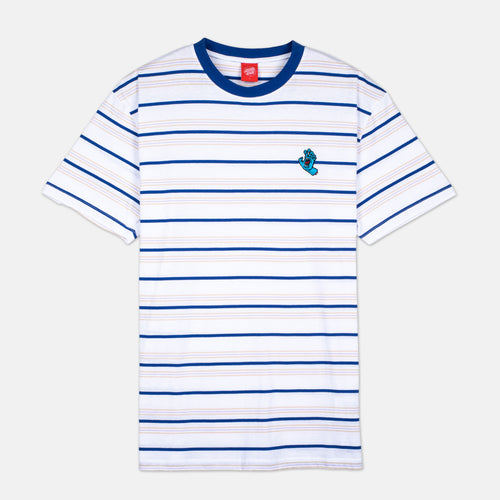 Santa Cruz - Mini Hand Striped T-Shirt - White