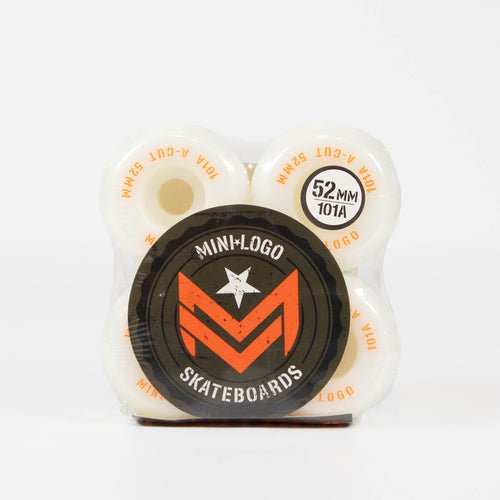 Mini Logo - 52mm 101a A-Cut 2 Skateboard Wheels - White