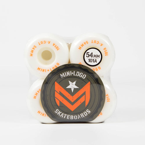 Mini Logo - 54mm 101a A-Cut 2 Skateboard Wheels - White