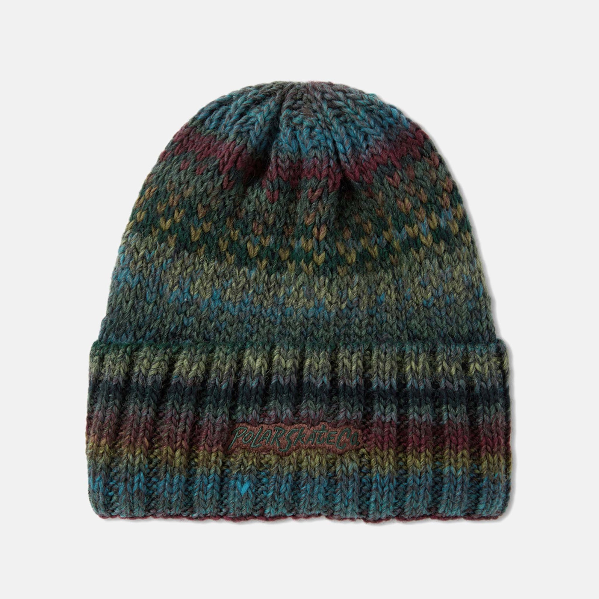 Polar Skate Co. - Multi Beanie - Blue / Wine / Green