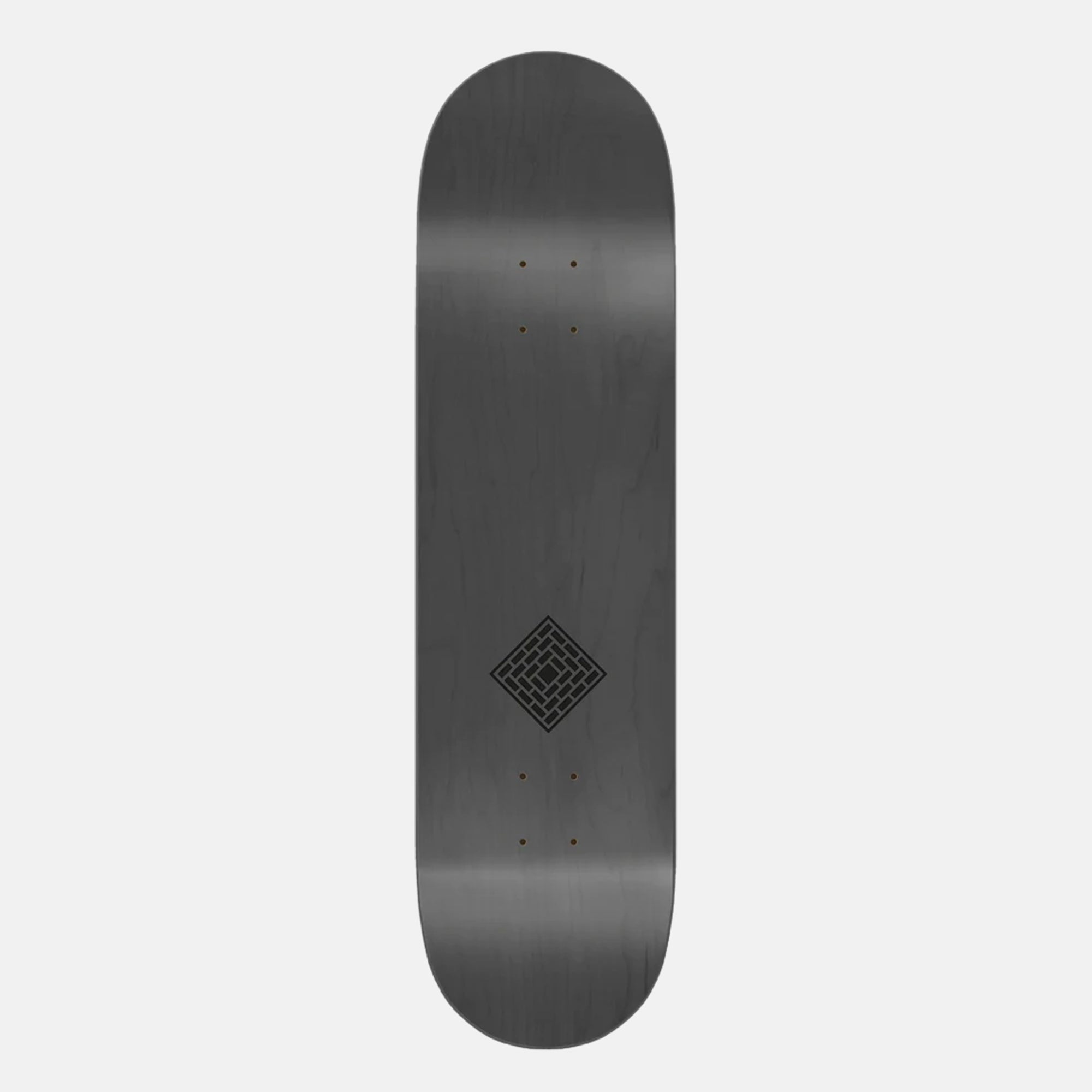The National Skateboard Co. - 8.375" - Logo Gloss Skateboard Deck - Matte Black (Medium Concave)