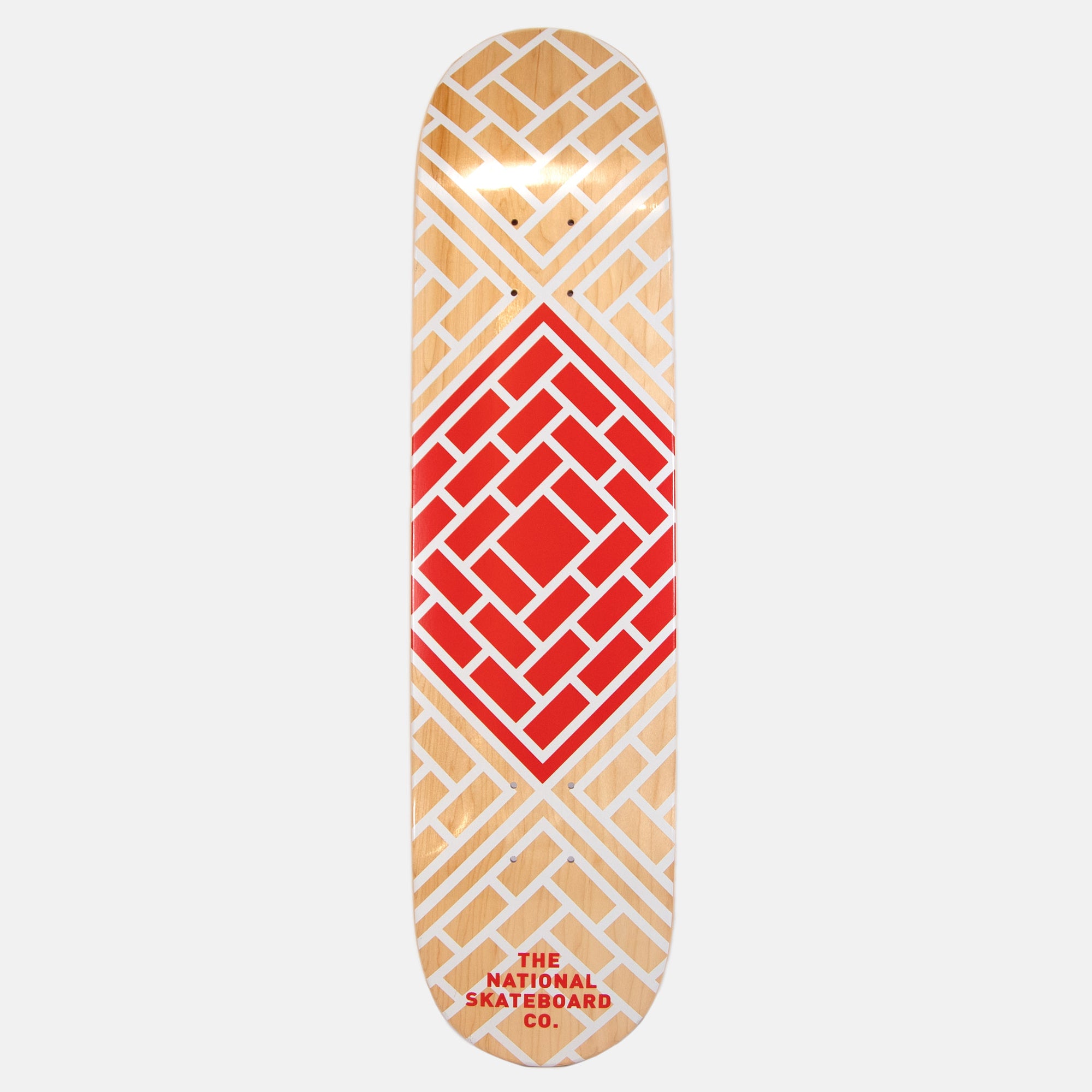 The National Skateboard Co. - 7.75" - Classic Natural Skateboard Deck - (High Concave)