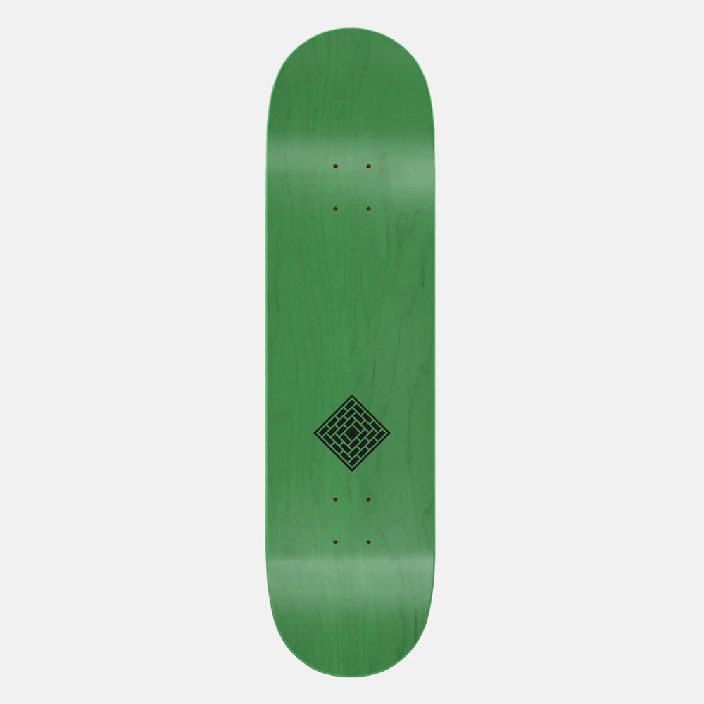 The National Skateboard Co. - 8.25" - Logo Gloss Skateboard Deck - Matte Olive (High Concave)