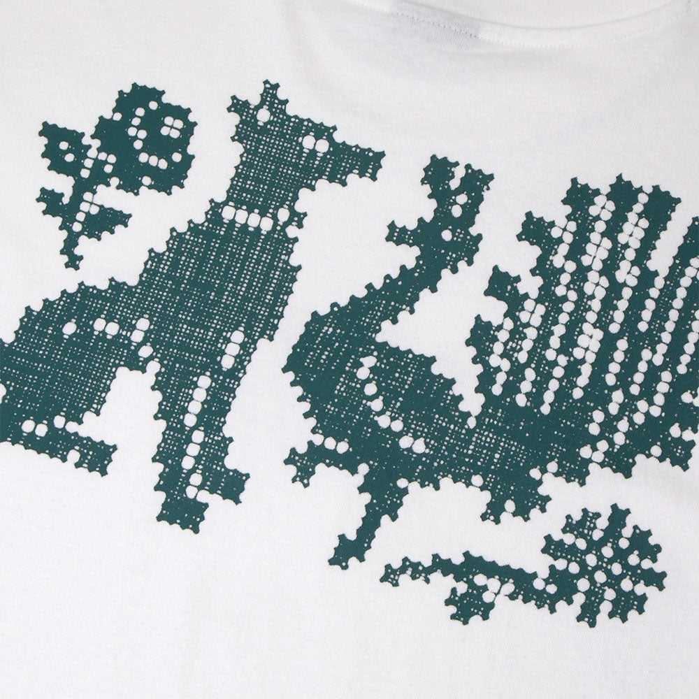 Pass Port Skateboards - Needlework Embroidered T-Shirt - White