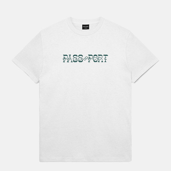 Pass Port Skateboards - Needlework T-Shirt - White