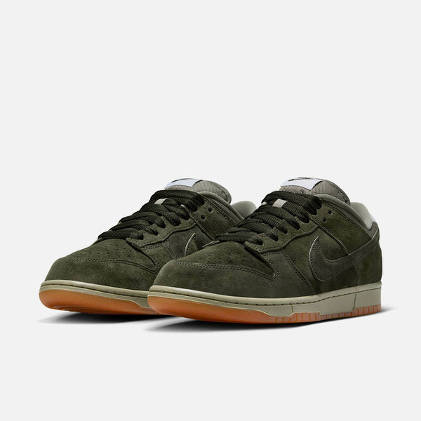 Nike SB - Pro B Dunk Low Shoes - Sequoia / Sequoia - Light Army - White