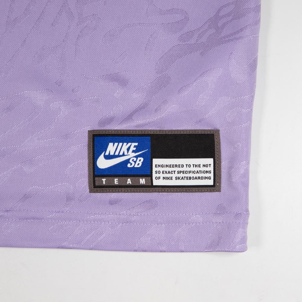 Nike SB - Drip Font 02 Short Sleeve Skate Jersey - Hydrangeas / Sail / White