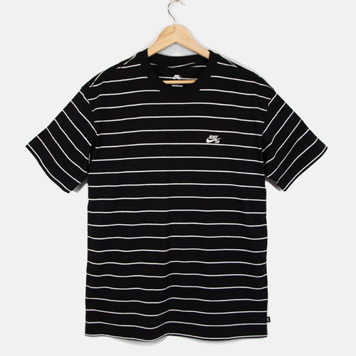 Nike SB Striped T-Shirt Blue Void Welcome Skate Store