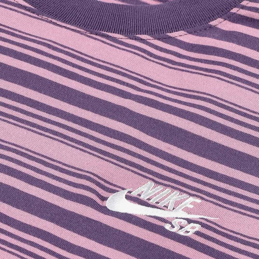 Nike SB - Striped T-Shirt - Plum Dust