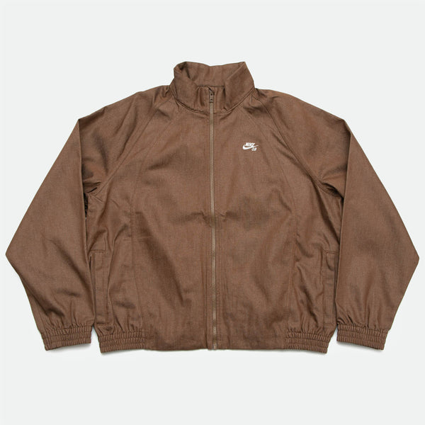 Nike SB - Denim Track Jacket - Mosswood Brown / White