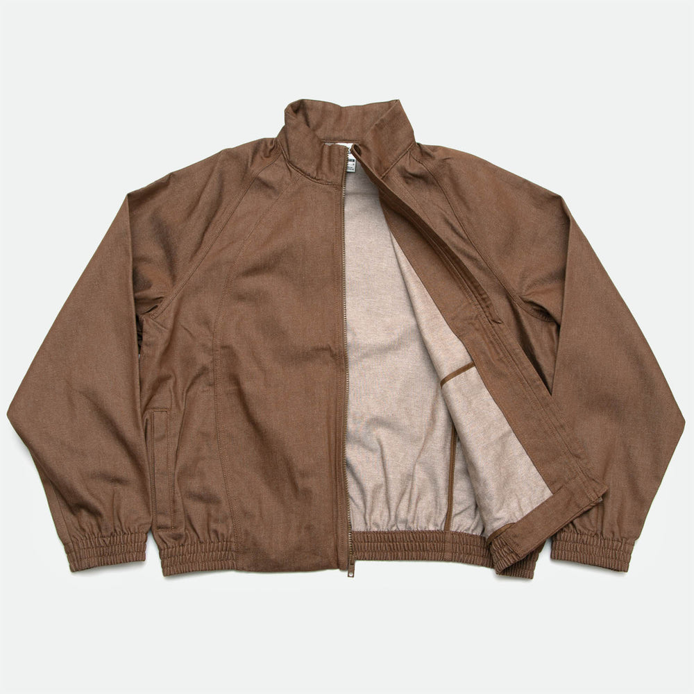 Nike SB - Denim Track Jacket - Mosswood Brown / White