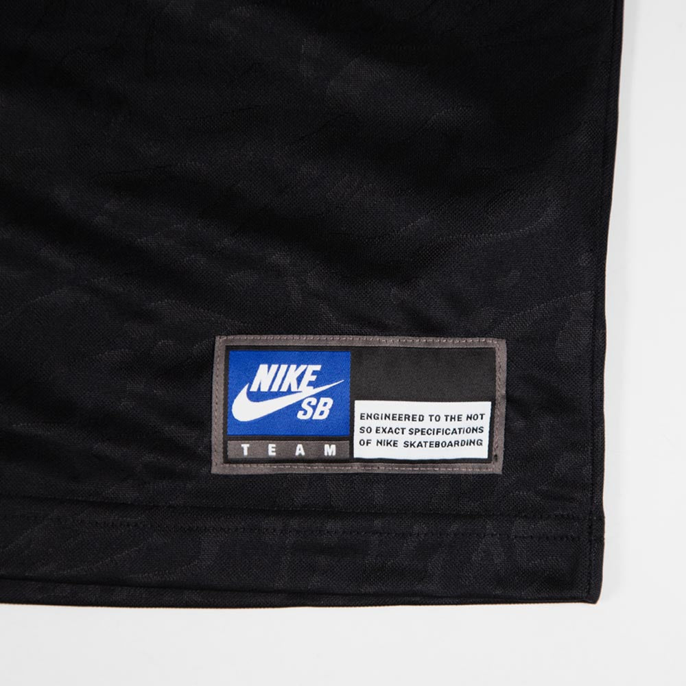Nike SB - Drip Font 02 Short Sleeve Skate Jersey - Black / Black / White