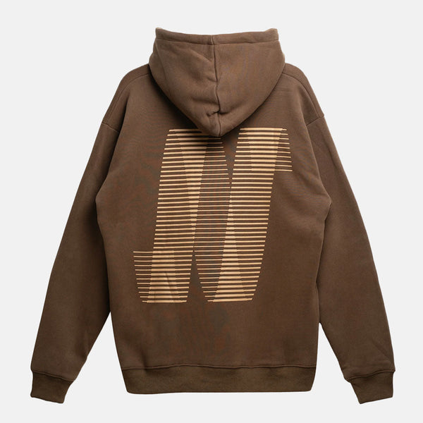 North Skate Mag - N Logo Pullover Hooded Sweatshirt - Brown / Sand