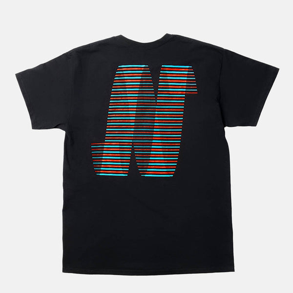 North Skate Mag - N Logo T-Shirt - Black / Blue / Red