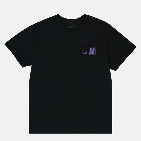 North Skate Mag - N Logo T-Shirt - Black / Grape