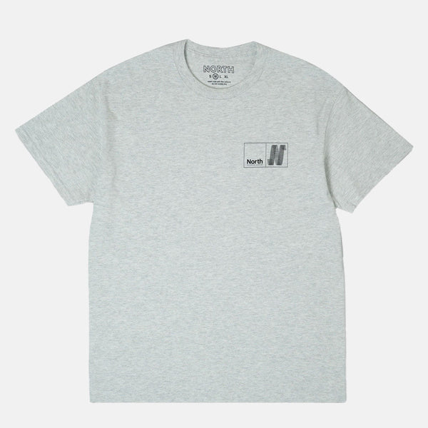 North Skate Mag - N Logo T-Shirt - Ash / Black