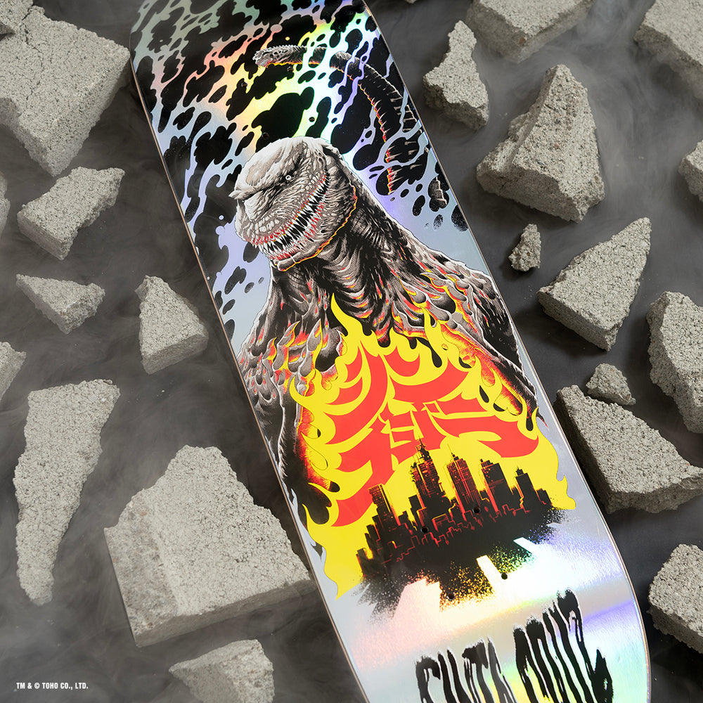 Santa Cruz - 8.5" Godzilla Shin Knox Firepit Skateboard Deck