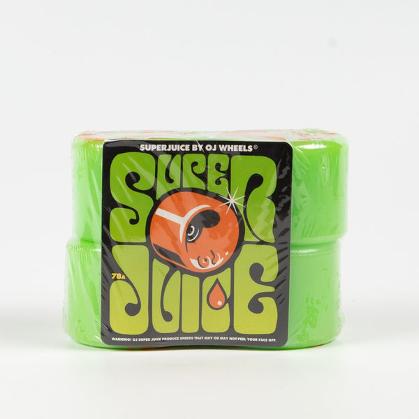 OJ Wheels - 60mm (78a) Super Juice Skateboard Wheels - Green