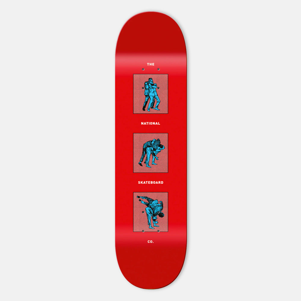 The National Skateboard Co. - 8.375" Office Politics Skateboard Deck (High Concave) - Red