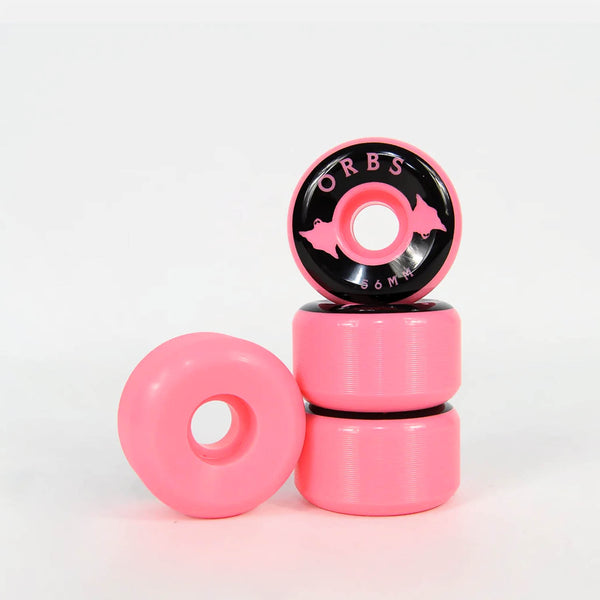 Welcome Skateboards - 56mm (99a) Orbs Specter Solids Wheels - Coral