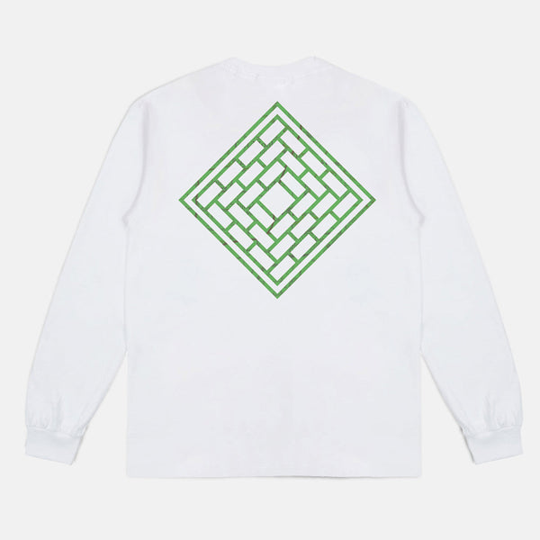 The National Skateboard Co. - ORDNANCE LONG SLEEVE T-SHIRT - WHITE