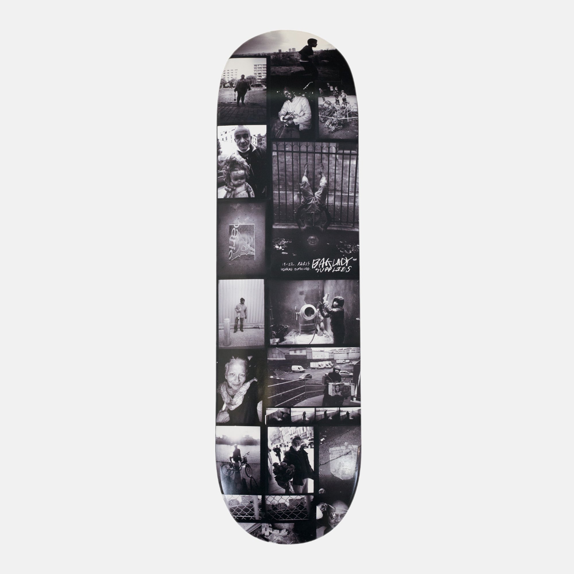 Baglady - 8.5" Paris Collage Skateboard Deck
