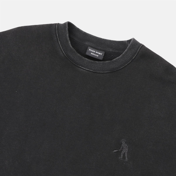 Pass Port Skateboards - Solid Workers Sweatshirt - Washed Black