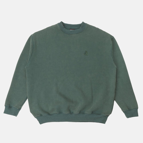 Pass Port Skateboards - Solid Workers Sweatshirt - Washed Forest Green