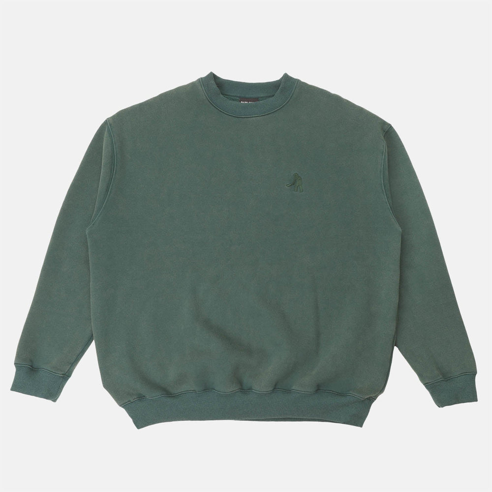 Pass Port - Solid Workers Hooded Sweatshirt - Washed Forest Green