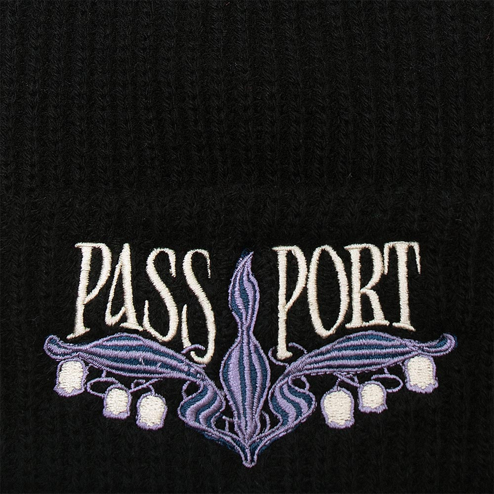 Pass Port Skateboards - Lily Of The Valley Beanie - Black