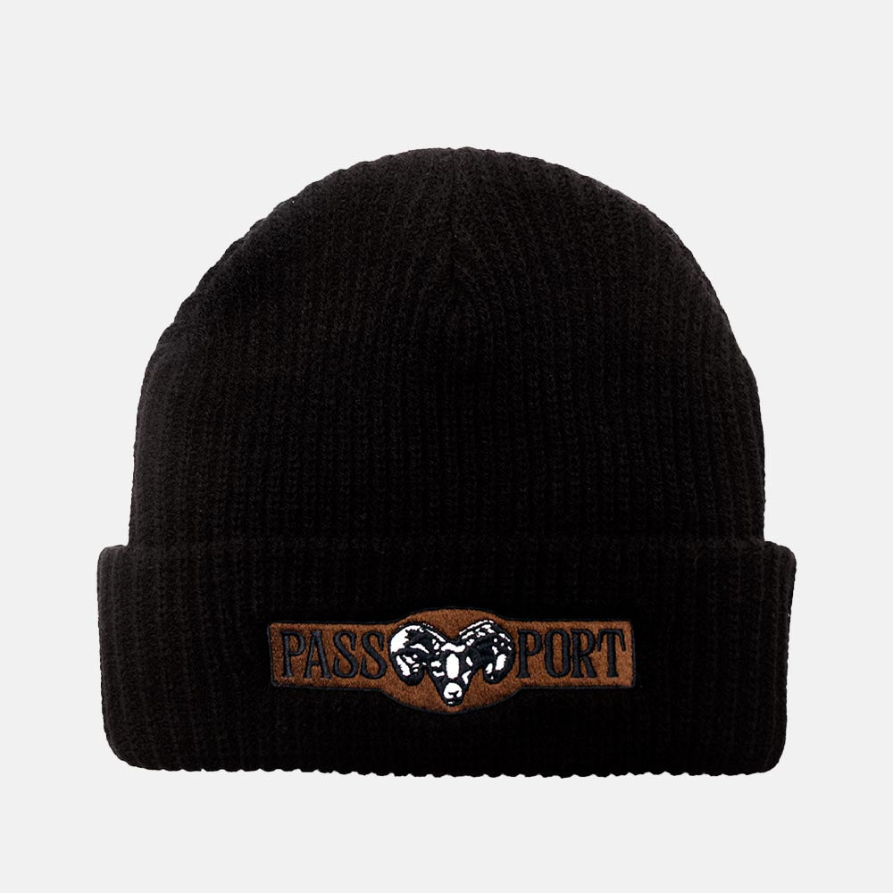 Pass Port Skateboards - Ram Beanie - Black