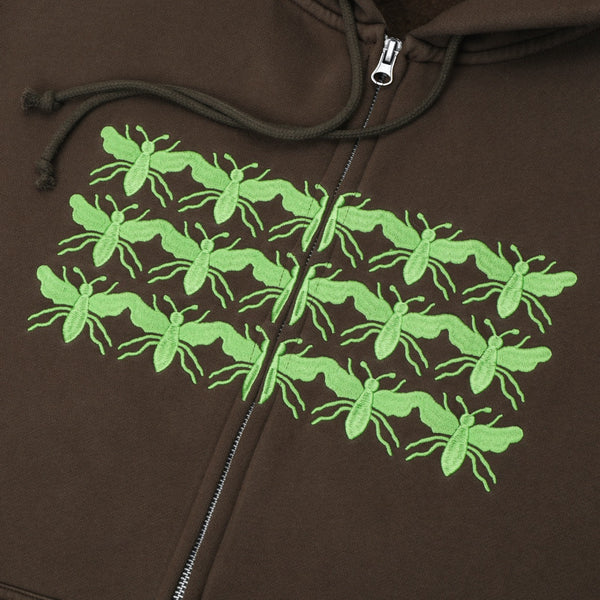 Pass Port Skateboards - Scissorcraft Zip Hooded Sweatshirt - Bark