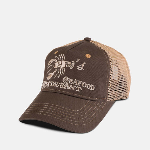 Pass Port Skateboards - Seafood Staff Packers Trucker - Bark
