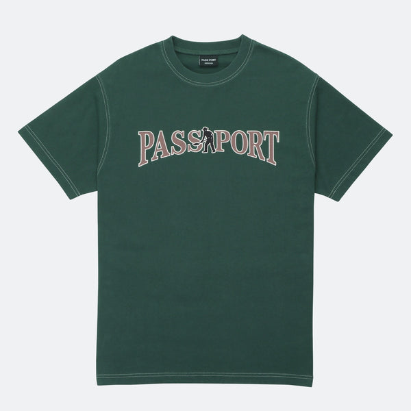 Pass Port Skateboards - Official Contrast T-Shirt - Washed Forest Green