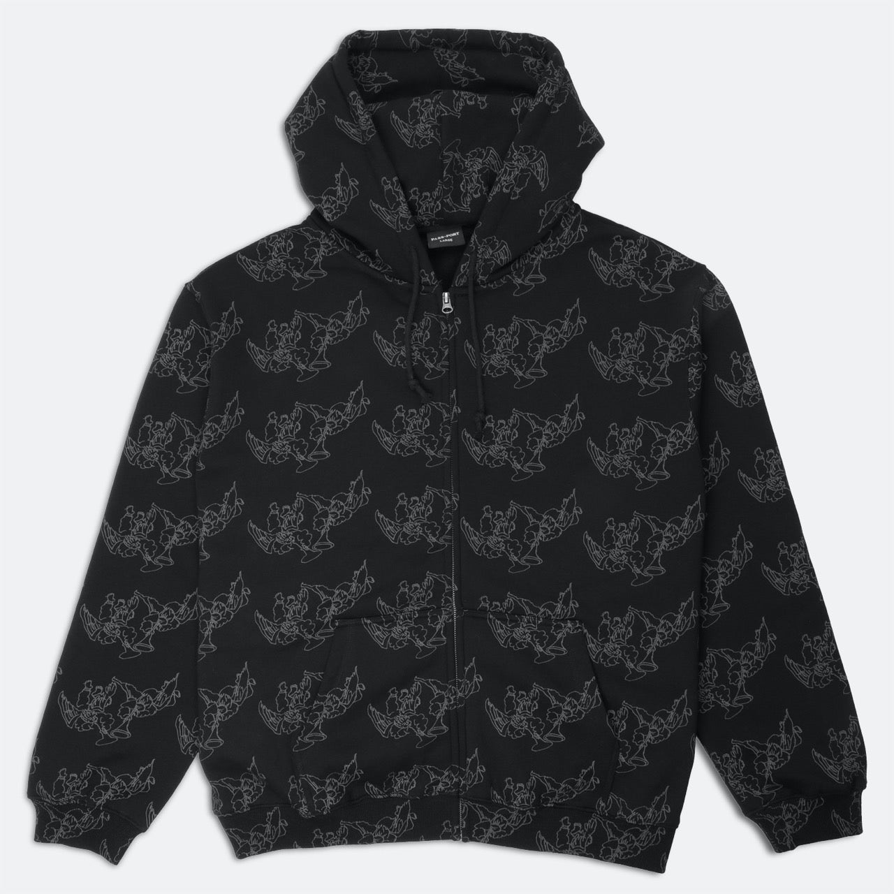 Pass Port Skateboards - Trumpets Zip Hooded Sweatshirt - Black