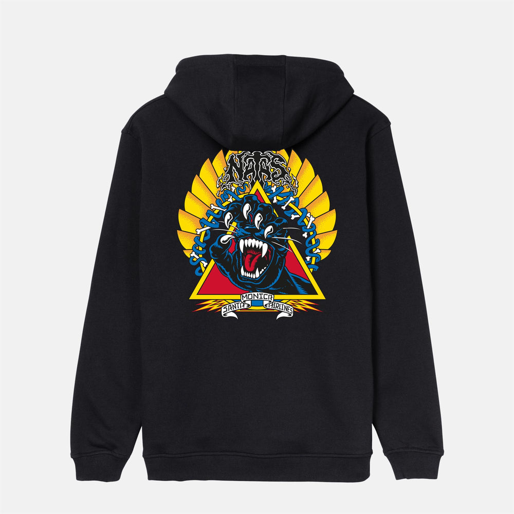 Santa Cruz - Natas Screaming Panther Hooded Sweatshirt - Black