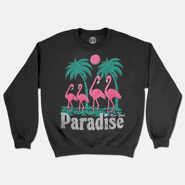 Paradise - Storks Crewneck Sweatshirt - Black