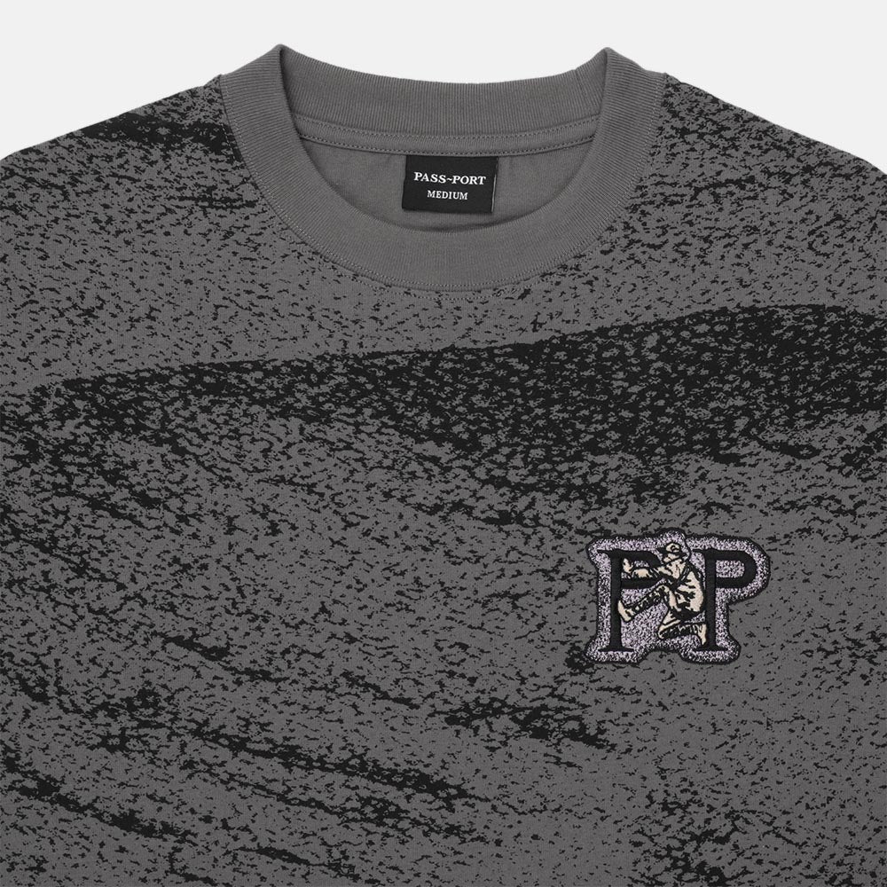 Pass Port Skateboards - Cave In T-Shirt - Charcoal