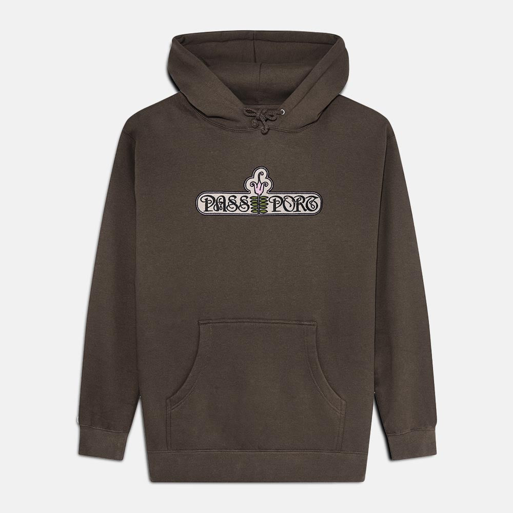 Pass Port Skateboards - Gardenia Pullover Hooded Sweatshirt - Bark