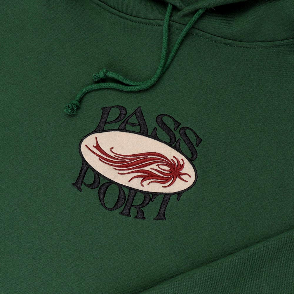 Pass Port Skateboards - Sunspot Pullover Hooded Sweatshirt - Forest Green