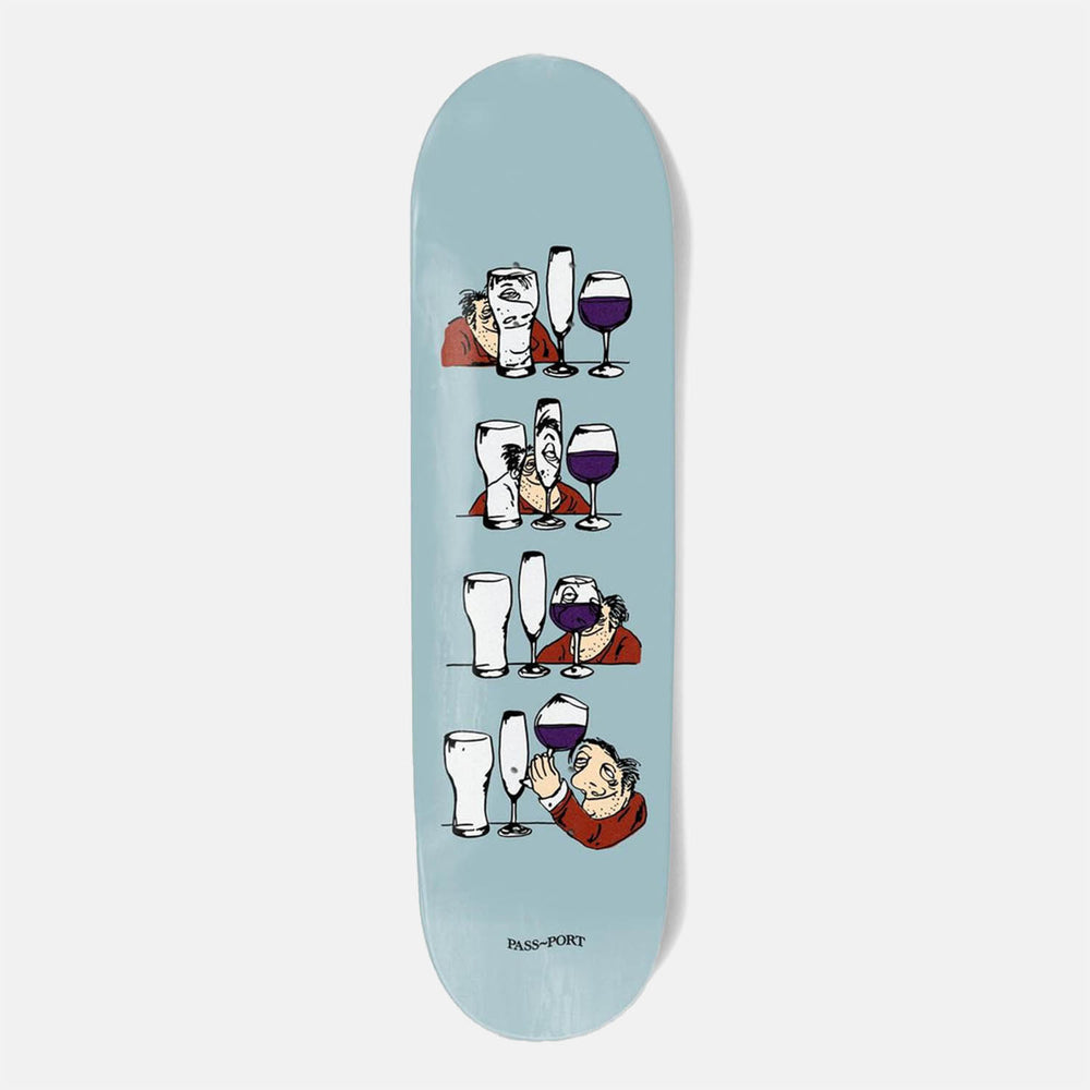 Pass Port Skateboards - 8.0" 'Wine' Try Hard Skateboard Deck
