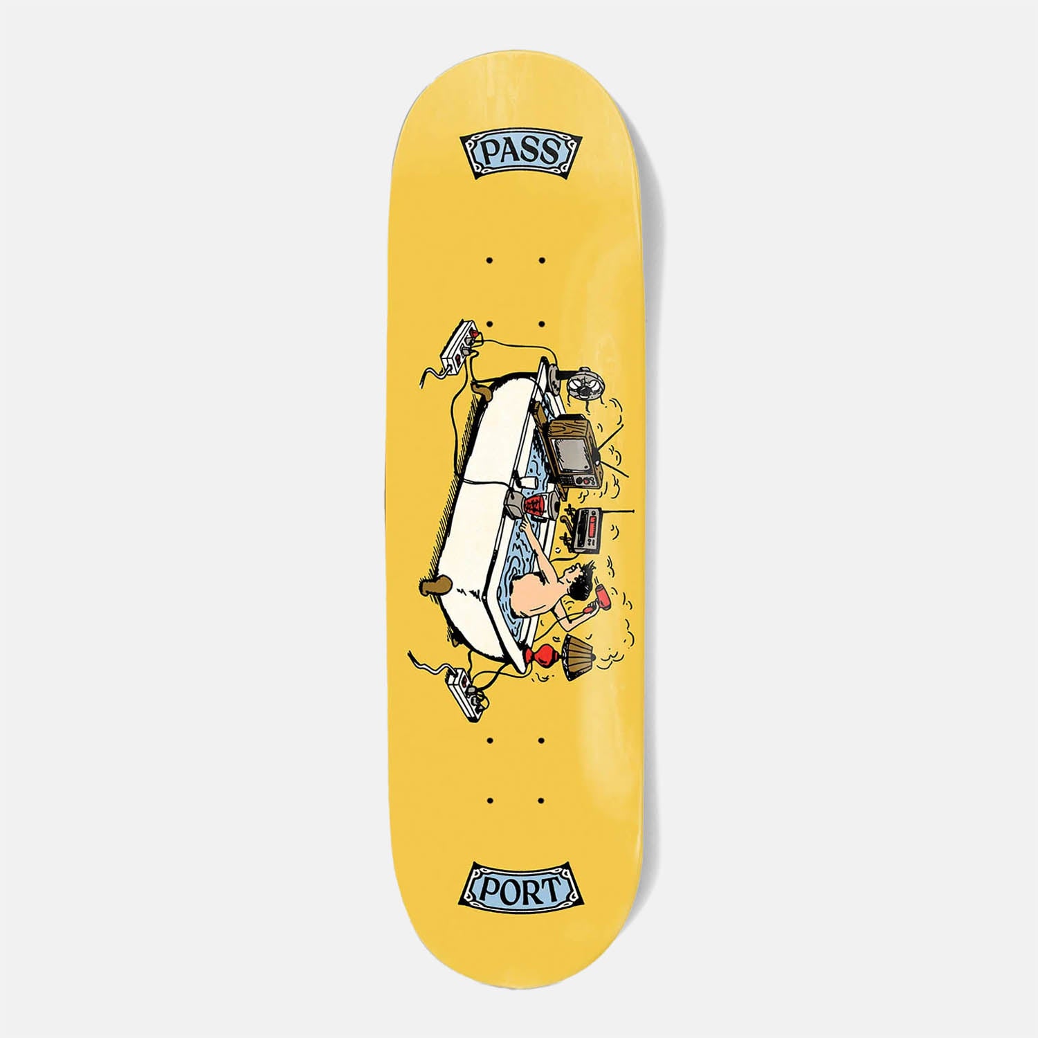 Pass Port Skateboards - 8.38" 'Tub Time' You're Making Me Nervous Skateboard Deck