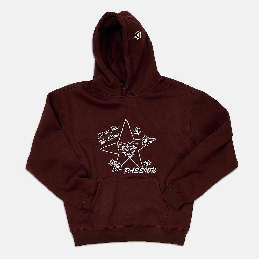 トップス PASSION TARGET PRACTICE HOODIE BROWN M Passion - Target Practice Hooded Sweatshirt - Brown – Welcome