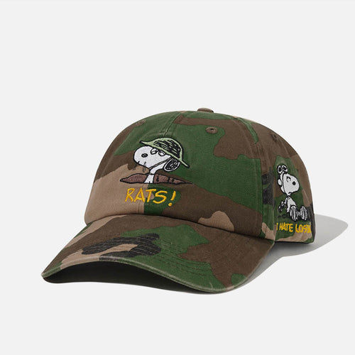Butter Goods - Peanuts Rats 6 Panel Cap - Washed Camo