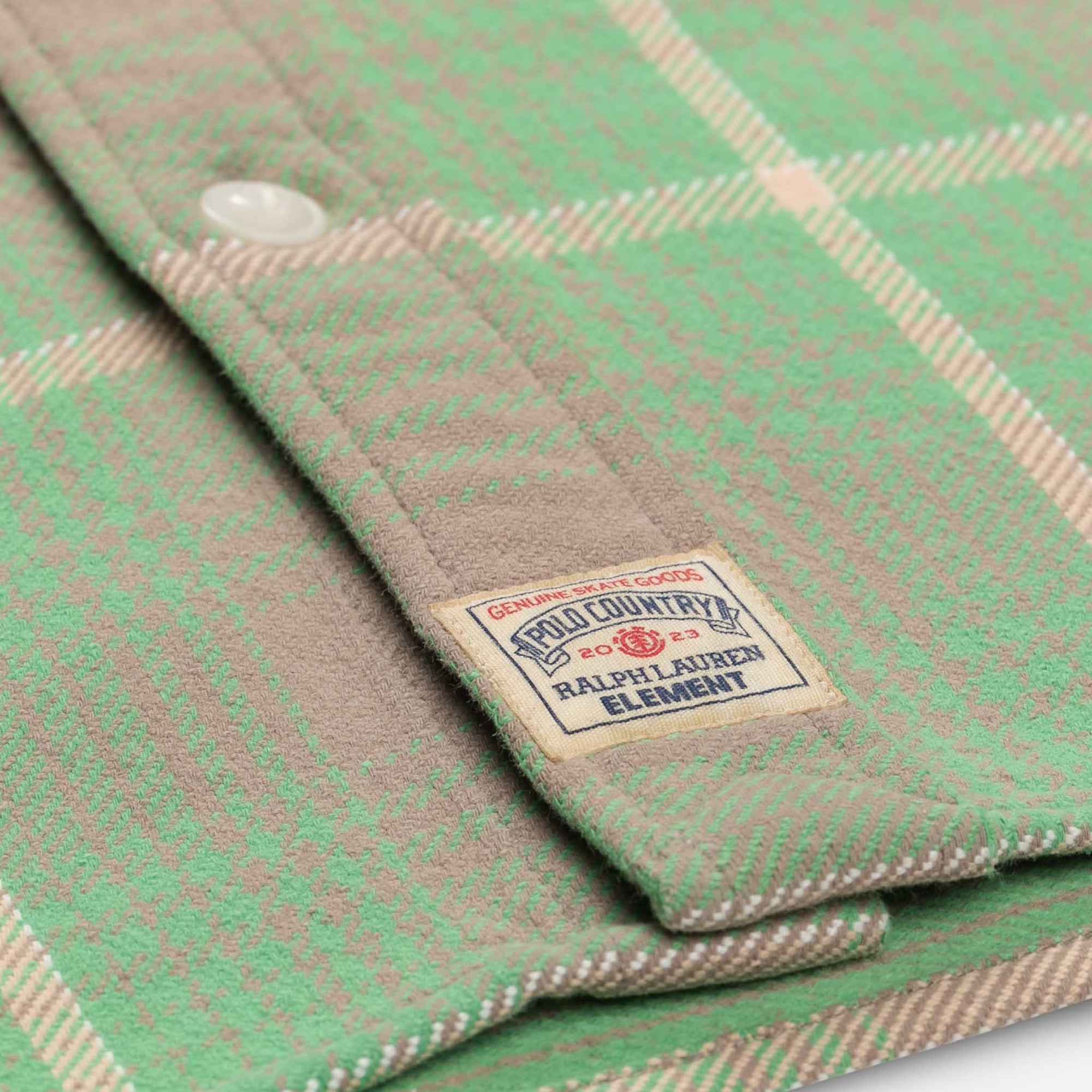 Element Skateboards - Polo Ralph Lauren Longsleeve Plaid Shirt - Green