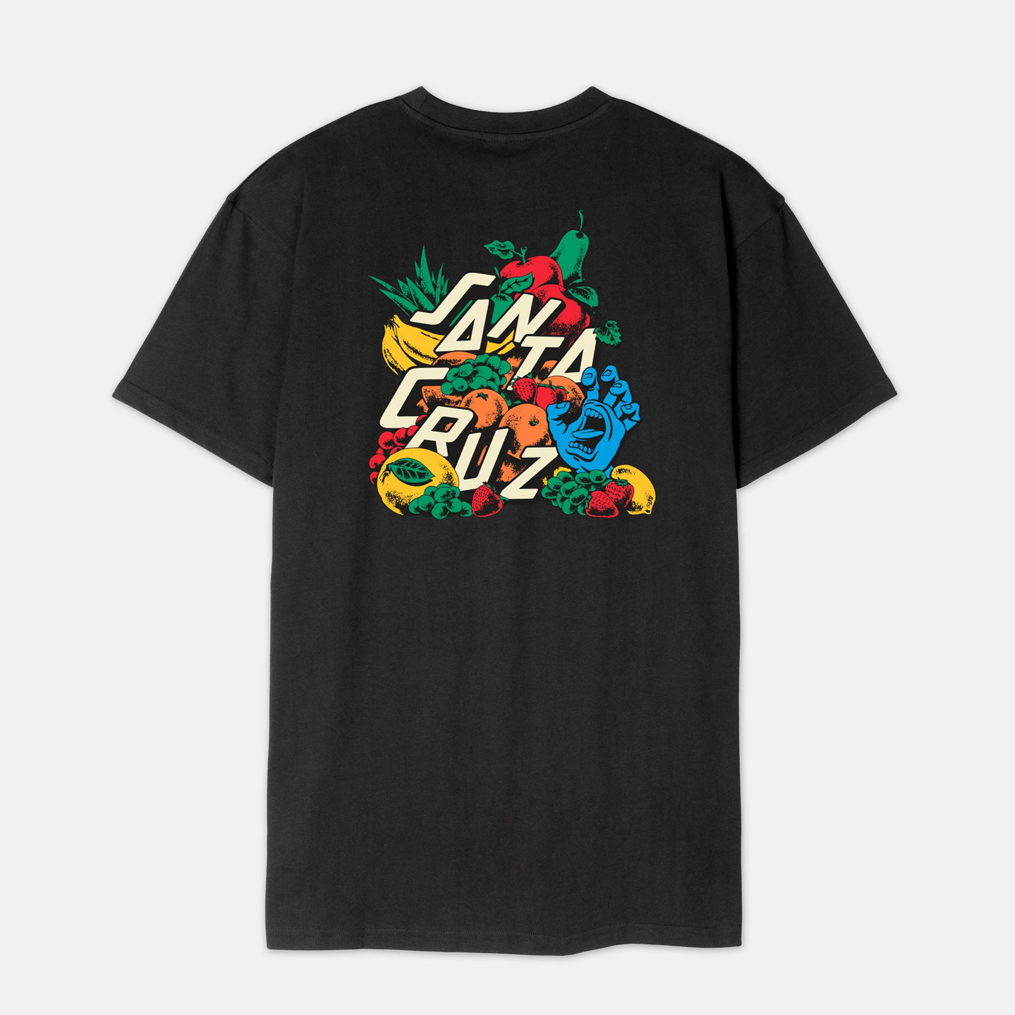 Santa Cruz Platter T Shirt Black Welcome Skate Store